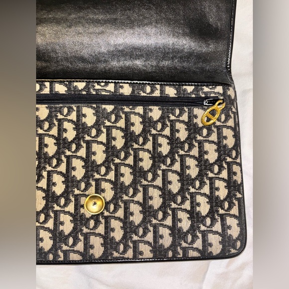 Vintage Christian Dior Monogram Canvas Clutch / Wallet | Made in France - Picture 8 of 15